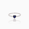 Anillo corazon azul