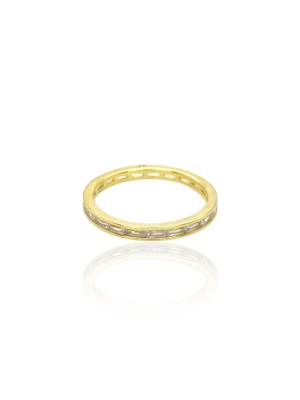 Anillo rivier baguette