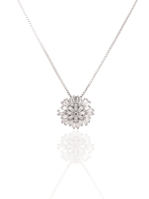 Cadena destellos plateado