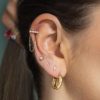 Piercing trebol nacar