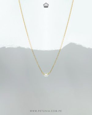 Cadena Solitario Diamante