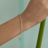 Pulsera tennis dorado