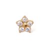 Piercing estrella cristal