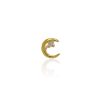 Piercing luna punto cristal