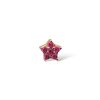 Arete star petit fucsia