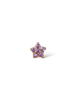 Arete star petit lila