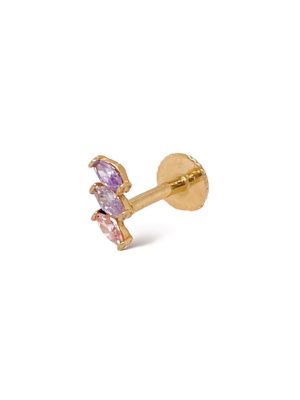 Piercing trio baguette lila