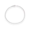 Pulsera tennis oro blanco