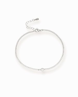 Pulsera tennis plata