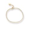 Pulsera tennis dorado