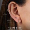 Arete star petit lila
