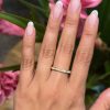 Anillo rivier baguette
