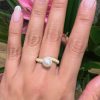 Anillo pave perla