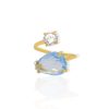 Anillo Fiona celeste