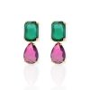 Aretes Bella morado