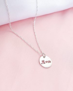 Cadena Mom calado plata