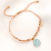Pulsera Mom colgante celeste