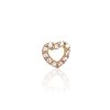 Piercing corazon calado cristal 7mm