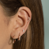 Piercing trinity cristal bezel