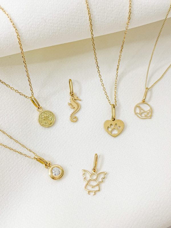 Dije San Benito mini oro - Imagen 4