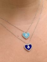 Cadena ojo corazon azul - Imagen 2