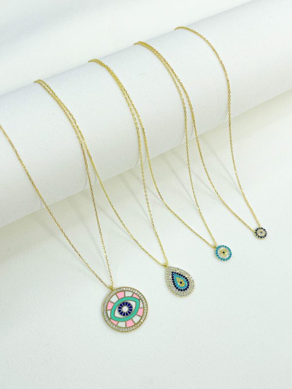 Cadena ojo turco cristal 7mm - Imagen 3