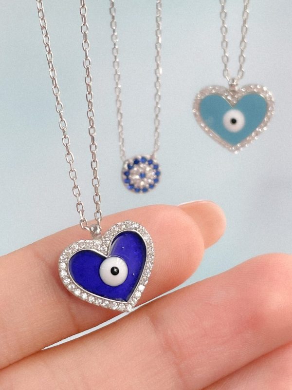 Cadena ojo corazon azul - Imagen 3