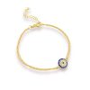 Pulsera ojo cristal doble
