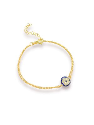 Pulsera ojo cristal doble