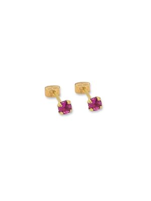 Aretes chispa mini fucsia