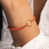 Pulsera Karma tejido rojo