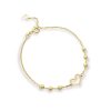 Pulsera corazon disco oro