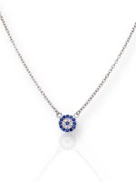 Cadena ojo cristal plata 6mm