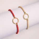 Pulsera Karma tejido beige