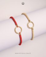 Pulsera Karma tejido beige - Imagen 2