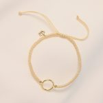 Pulsera Karma tejido beige
