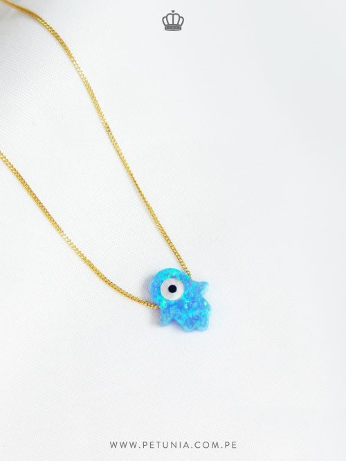 Cadena Hamsa celeste Oro