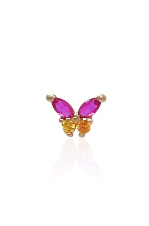 Piercing Mariposa Fucsia - Naranja