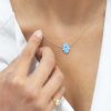 Anillo Pinky Ring aguamarina