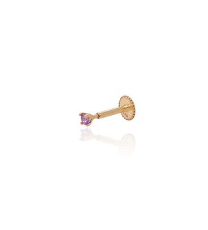 Piercing chispa lila