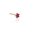 Arete star petit fucsia