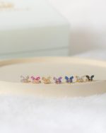 Arete mariposa fucsia - Imagen 2