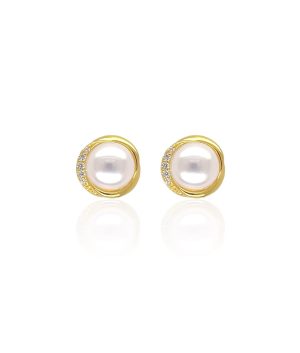 Aretes perla Saturno