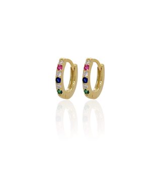 Argollas mini multicolor