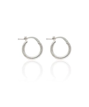 Argollas Croissant plata