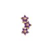 Piercing Trio Flores Morado enroscable