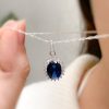 Juego Diana azul oval