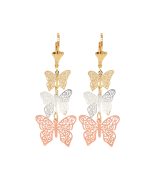 Aretes Butterfly Tricolor