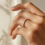 Anillo medio rivier blanco