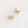 Aretes Mariposa Tejida